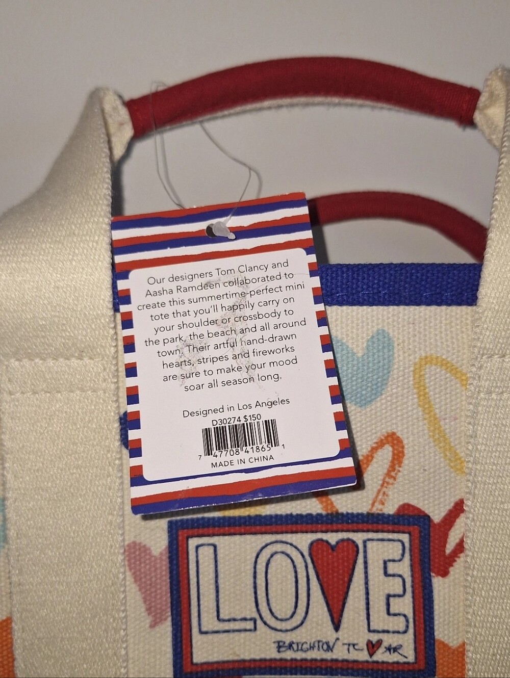 Brighton Multicolor "Sparkle & Shine" Mini Canva Tote NWT - Picture 7 of 7